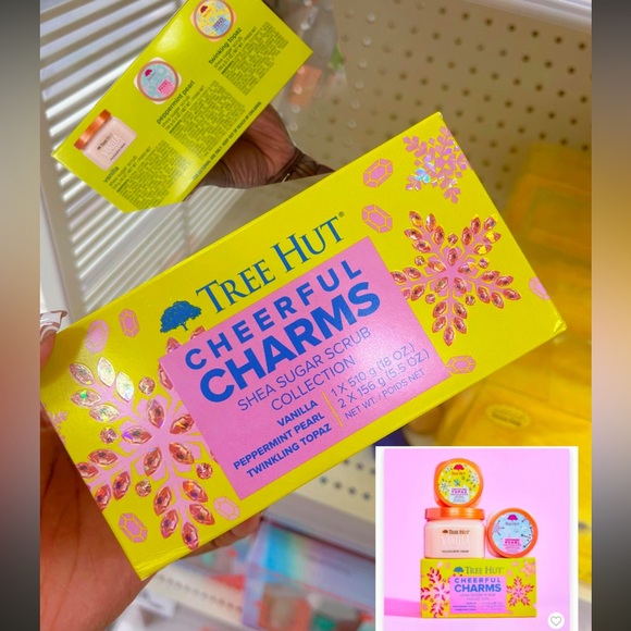 Tree Hut Cheerful Charms Shea Sugar Scrub Gift Set - 3pc - Picture 4 of 4